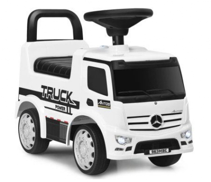 Bild zeigt: COSTWAY Mercedes-Benz Rutschauto und Schiebeauto mit Aufbewahrungsfach