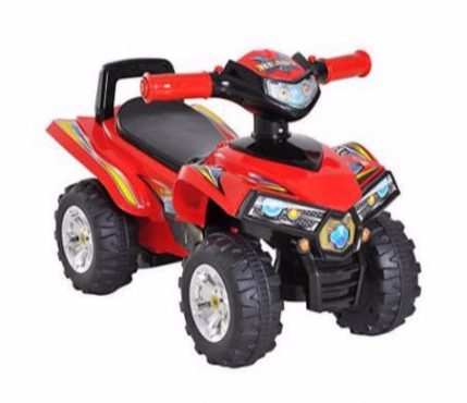 Bild zeigt: HOMCOM Rutscher Geländewagen mit Musik Rot